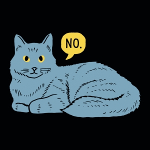 (image for) No Cat T-Shirt - Click Image to Close